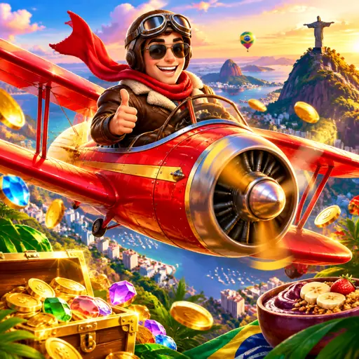 Jogo de multiplicador crescente com avião subindo na tela